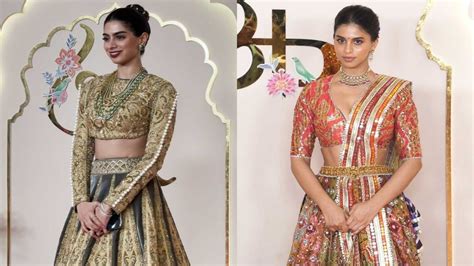 Suhana Khan Embraces Colors For Second Look In Silk Panel Lehenga Khushi Kapoor Picks Velvet