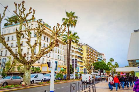 Cannes Street Spring View French Riviera Editorial Photo Image Of