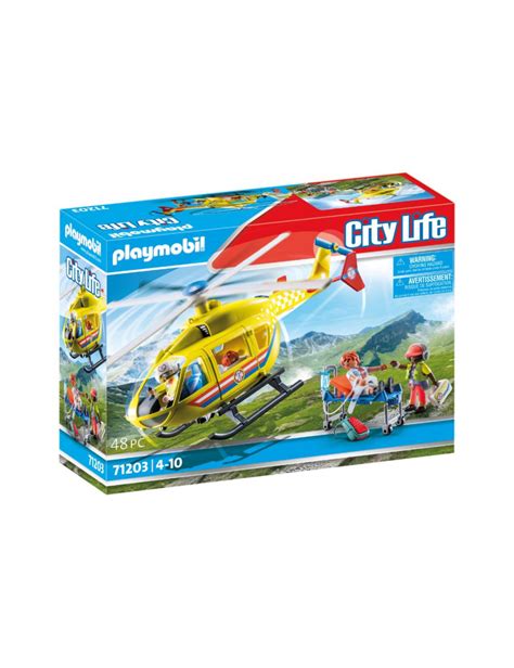 Playmobil H Licopt Re De Secours Ville M Tiers City