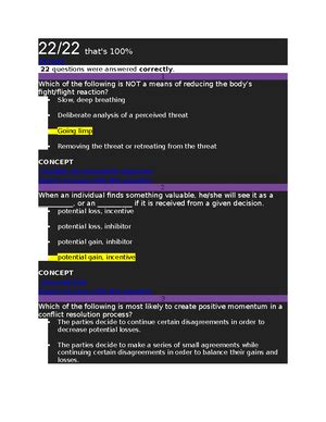 Sophia Conflict Resolution Unit 5 Challenge 3 For 2022 Course Sophia