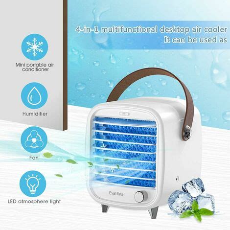 Refroidisseur D Air Portable Climatiseur Mobile USB 4 En 1 Ventilateur