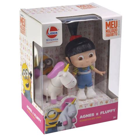 Boneco Meu Malvado Favorito - Meu Malvado Favorito Boneco Em Vinil Agnes E Fluffy 2857 Lider Brinquedos