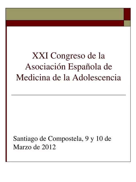 PPT XXI Congreso de la Asociación Española de Medicina de la