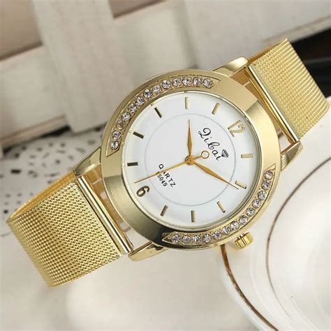 Ladies Gold Watches Women Golden Clock Women Dress Watches Top Luxury