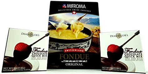 Fondue Dinner Kit One 14 Oz Package Of Mifroma Original Swiss Cheese