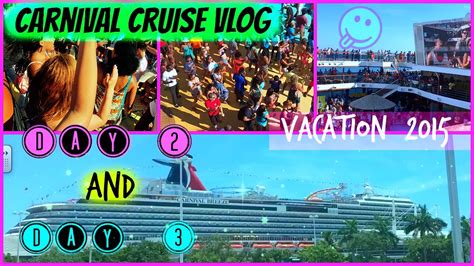 Carnival Cruise Vacation Vlog Day 2 3 Getting On Ship And Day At Sea