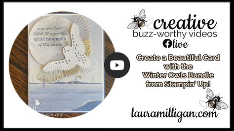 Create A Card With Laura Milligan Using Winter Owls By Stampin Up