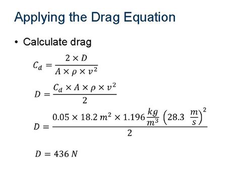 Aerodynamic Forces Lift And Drag Lift Equation Lift