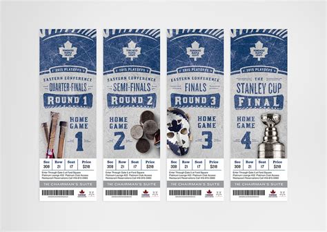 Toronto Maple Leafs 2014 15 Season Ticket Package Ticket Design