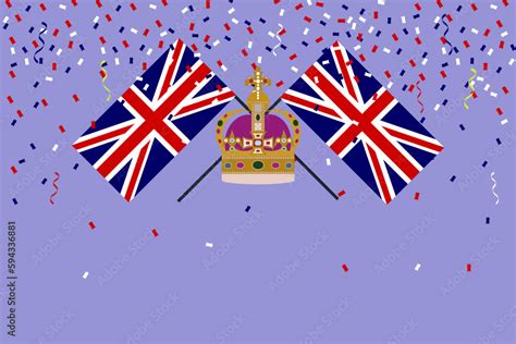 Union Jack Flag Celebration Uk Union Jack Flag Background Vector