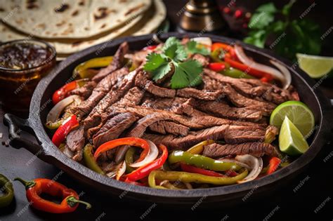 Premium AI Image | Fajitas Mexican Recipe