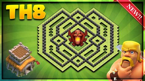 New Town Hall 8 Th8 Trophy Basedefense Base Design 2017 Clash Of