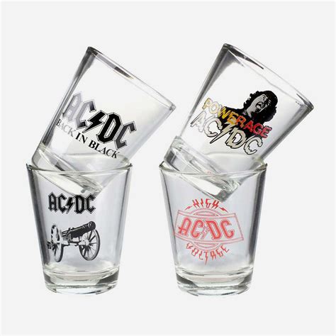 Ac Dc Shot Glasses Set Of 4