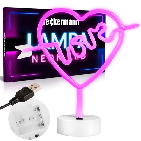 NEON LED LAMPKA NA ŚCIANĘ DO POKOJU CHOINKA ZASILANIE USB LUB 3AA LOVE