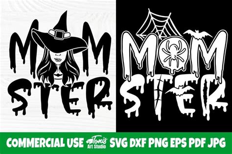 Momster Shirt Svg Halloween Mom Svg Spooky Png Cut Files