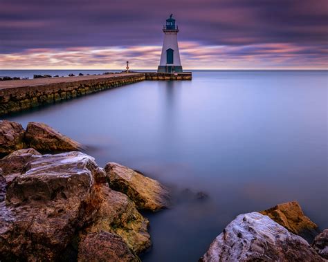 Fondos De Pantalla Canadá El Lago Ontario Puerto Dalhousie Faro