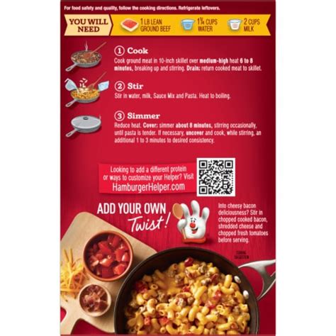 Hamburger Helper Cheeseburger Macaroni 66 Oz Fred Meyer