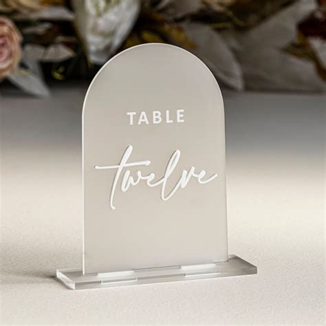 Black Acrylic Table Numbers Wedding Table Decor Wedding Etsy