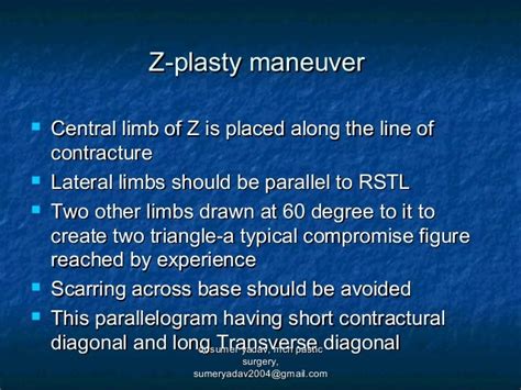 scar revision , z plasty