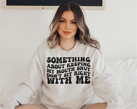 Something About Keeping My Mouth Shut Svg Petty Quote Strong Women