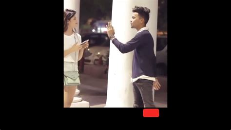 Kissing Prank Cute Girls 🥰 Romantic Reaction Sliping Taching 🥰 Viral