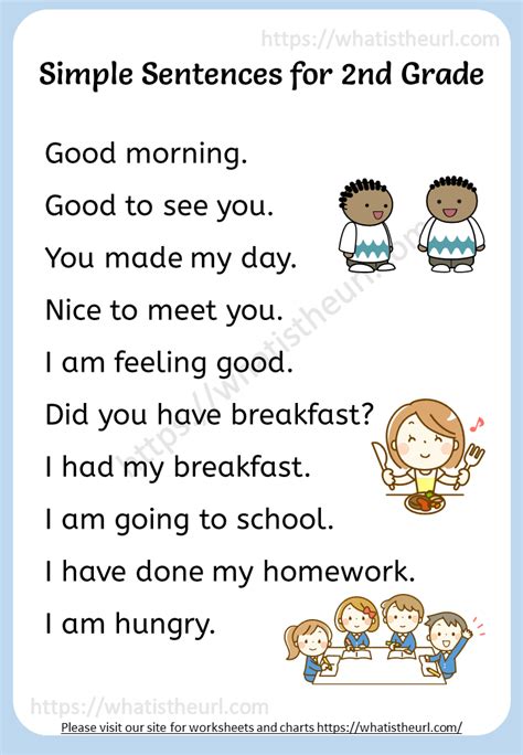 Simple Sentences Worksheet 2nd Grade