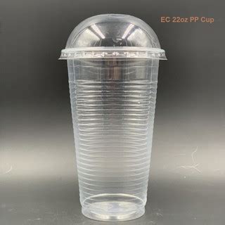 Pcs Ec Oz Oz Oz Pp Cup With Dome Lid Thick Disposable