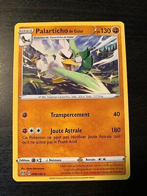 Carte Pok Mon Rare Palarticho De Galar Eb T N Bres Embras Es