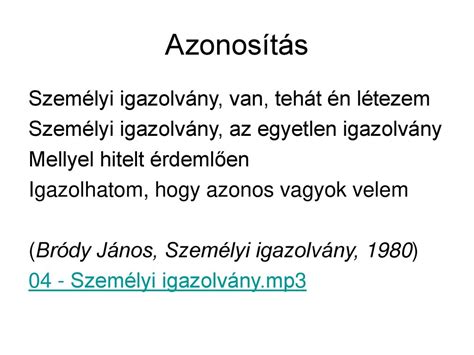 Informatikai biztonság alapjai 2. Azonosítás - ppt letölteni