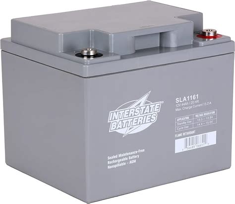 Interstate Batteries Power Patrol 12v 44ah Flame Retardant Battery Sla1161 Sealed Lead Acid