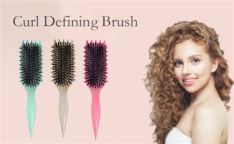 Idaoli Curl Defining Brush 2024 Newest Boar Bristle Hair