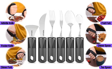 Amazon Pkpkaut Adaptive Utensils For Parkinsons Patients Elderly