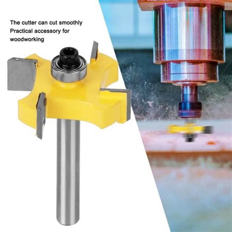 ROM Bit De Routeur Fraise À 4 Lames En Carbure Cémenté Fraise Outil