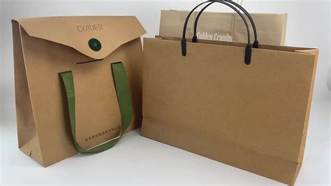 Brown Kraft Paper Twisted Handle Shopping Carrier Bag With Logo Printed