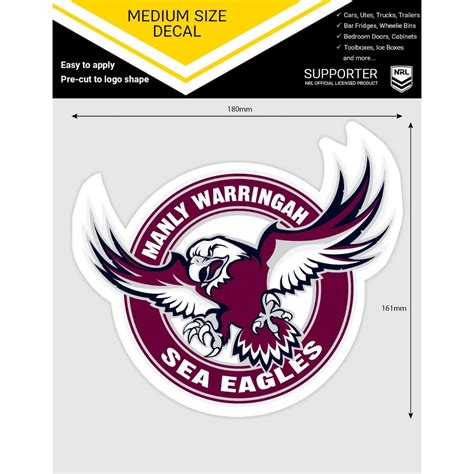 Sea Eagles Medium Size Decal – FANtastic Stickers