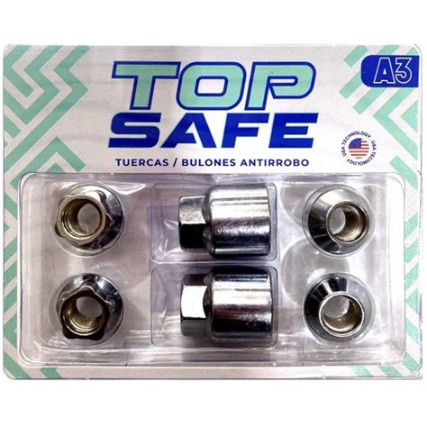 A3 BULONES ANTIRROBO FORD HONDA CHEVROLET TOP SAFE Distriexpress