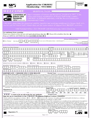 Fillable Online Cirseiu Enrollment Form Cir Seiu Healthcare Cirseiu