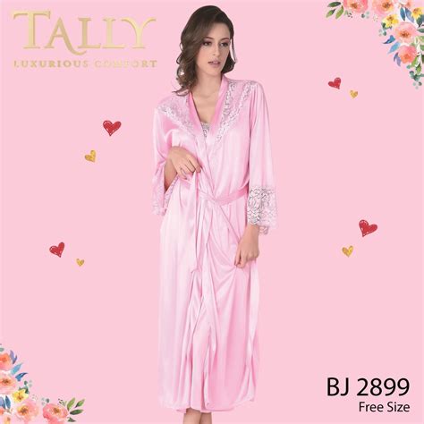 Jual TALLY Kimono Lingerie Night Dress Baju Tidur Premium Bahan Satin