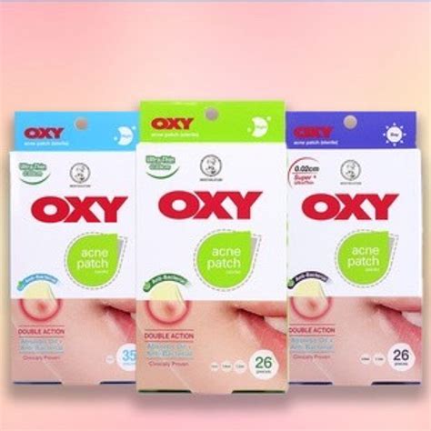 Oxy Acne Patch Super Ultra Thin 0 02 0 3mm 26 35 Pieces Shopee