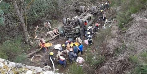 Siguen internados cinco soldados heridos en el vuelco del camión en San