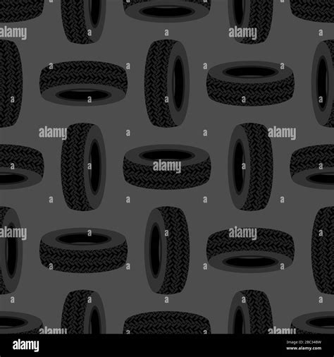 Tire pattern seamless. Car rubber tyre background. vector texture Stock ...