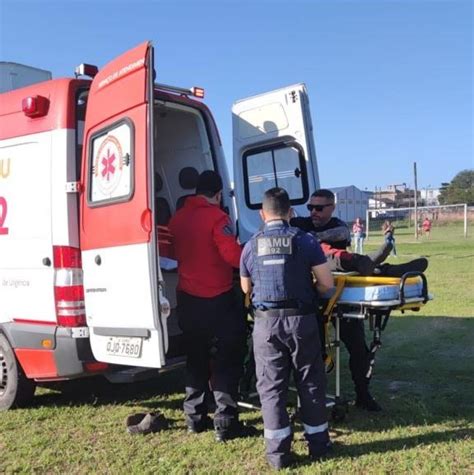 Homem Fica Em Estado Grave Ap S Cair De Cinco Metros De Altura Em Ferro