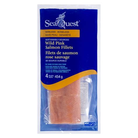 Seaquest Wild Pacific Salmon 454g Skinless Boneless GP2U