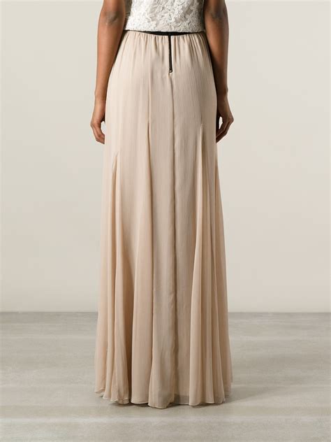 Lyst Alice Olivia Maxi Skirt In Natural