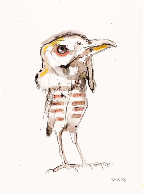 Striped Bird Jim Moir Art