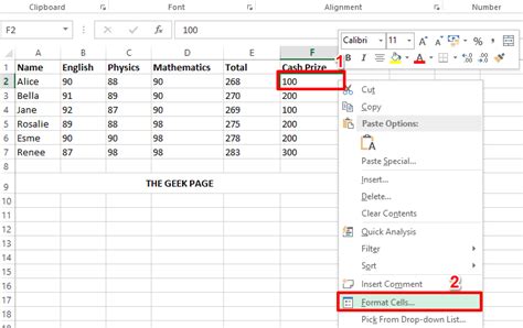 How To Format A Cell And Apply The Same Formatting To Other Cells In Ms Excel