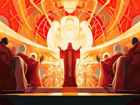 Premium Ai Image Beautiful Warm Catholic Eucharist Liturgy