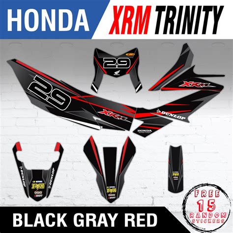 Honda XRM 125 Trinity Full Body Decals Shopee Philippines