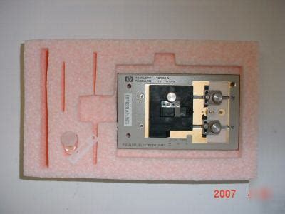 Hp Agilent A Parallel Electrode Test Fixture