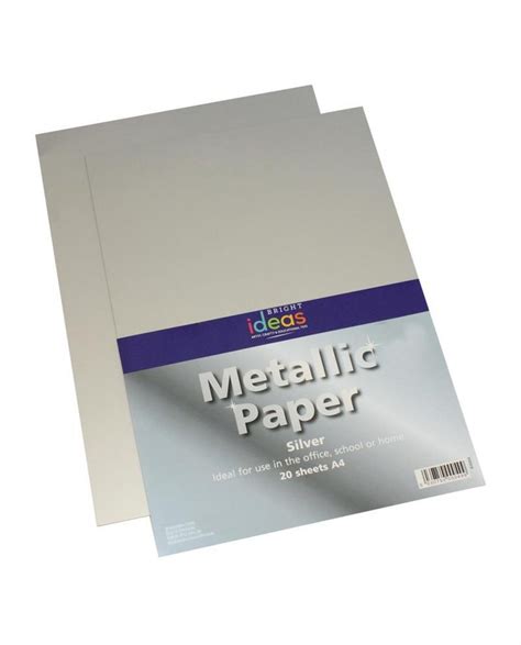 A4 Metallic Paper Silver Westcare Education Supply Shop